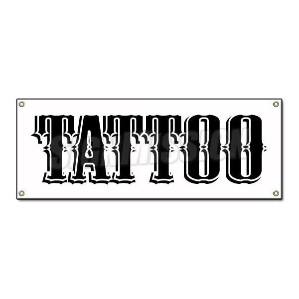 TATTOO BANNER SIGN shop artist signs gun modification art piercing art
